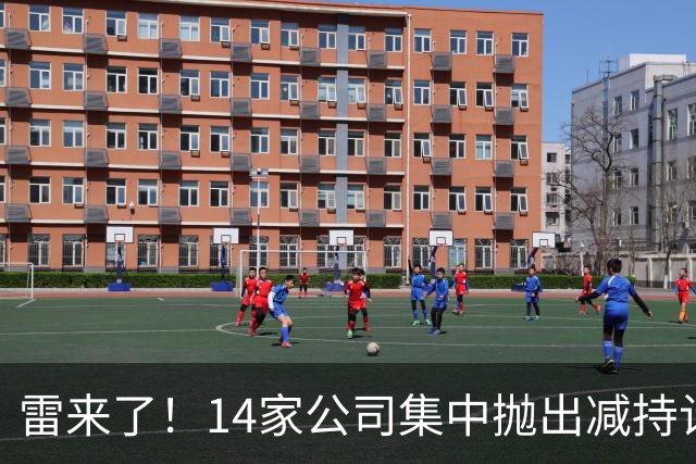 雷来了！14家公司集中抛出减持计划，有你的持仓吗？